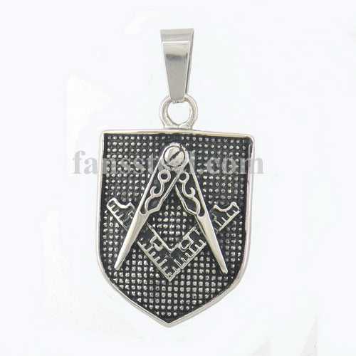 FSP16W79 Shield shape masonic pendant - Click Image to Close